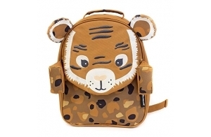 Les Déglingos Petit Sac à Dos Enfant (Speculos le Tigre) - Fille - École Maternelle Crèche - 6 Litres - Marron