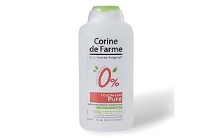 Corine de Farme - Douche Soin Pure 0%, Peaux Sèches et Sensibles - pH Neutre, Sans Savon ni Colorant, 14 Ingrédients, Clean Beauty - Fabriqué en France - 500 ml