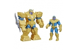 Avengers Marvel Mech Strike 9-inch Action Figure Toy Infinity Mech Suit Thanos and Blade Weapon for Kids Ages 4 and Up