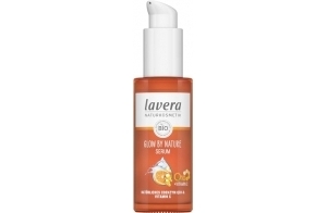 lavera GLOW BY NATURE Sérum - cosmétiques naturels - végan - Q10 & Vitamine C - hydratant - Anti-rides - revitalisant - peau ferme - certifié PETA - 1 x 30 ml