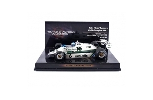 MINICHAMPS 1:43 Williams FW 08 1982-Keke.Rosberg-Champion du Monde 1982-Dirty Version Voiture Miniature de Collection, 436826606, White/Green