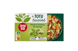 Céréal Bio Tofu cuisiné Bio Pesto Courge - Riche en Protéines - Prêt à consommer - 180g - 221052