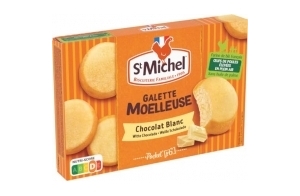 St Michel Galette Moelleuse au Chocolat Blanc - Format Pocket - Le paquet de 180g