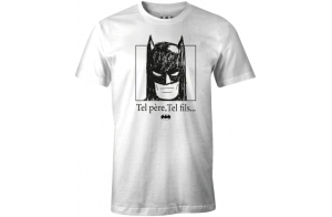 BATMAN MEBATMBTS207 T-Shirt, Blanc, XXL Homme