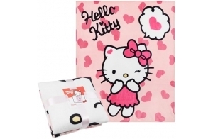 Hello Kitty Couverture Polaire Douce, 150×130 cm - Cadeau pour Elle