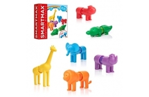 Smartmax Animaux - My First Safari Animals | Smartmax Magnetic | Jeux Educatif 1 an Et 5 an | Jeux pour Enfants | Jeux De Construction | Jeux Educatif 3 Ans