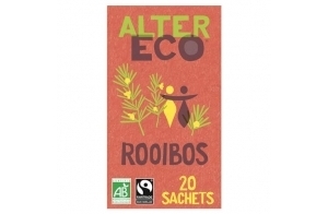 ALTER ECO - Infusion Rooibos Nature - Infusion Bio & Equitable - Sans Théine - Boîte de 20 Sachets