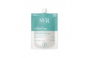 SVR - Crème visage Riche Hydraliane - Hydratation intense - Crème Glycérine + Acide Hyaluronique - Pour Peau sensible, sèche, déshydratée - 100% d'ingrédients naturels - Pack anti-gaspi - 50 ml