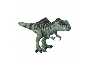 Jurassic World Giganotosaurus Dino Géant Méga Carnivore (55 cm) « Jurassic World : Le Monde d’après », avec code ADN caché et scannable, mouvements et sons, Jouet Enfant, Dès 4 ans, GYC94