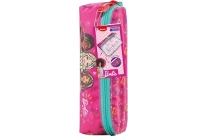 Maped - Trousse Barbie - Trousse Scolaire Ouverture XXL - Personnalisable, avec 1 Côté à Colorier - Trousse Triangulaire - Licence Barbie Officielle