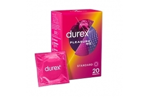 Durex PLEASURE ME - 20 Préservatifs Perlés et Nervurés