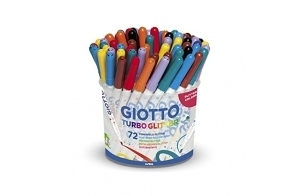 GIOTTO Turbo Glitter - Pot 72 feutres