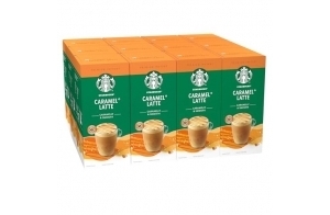 STARBUCKS Caramel Latte Spécialités Instantanées Gourmandes 12 x 5 (60 Sachets)