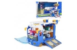 Super Wings 2-in-1 Super Pets Mini Base avec Super Pet Jett & Dizzy, Jouet pour Garçon et Fille de Plus de 3 Ans