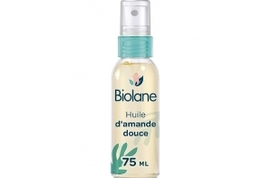 BIOLANE - Huile d'amande douce - Bébé - Hydrate et protège la peau - Vitamine E - Soin - Bain - Massage - 100% d'origine naturelle - Fabriqué en France