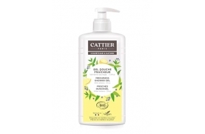 CATTIER Gel Douche Fraicheur Vegan Parfum Verveine sauvage Citrus BIO 1L​