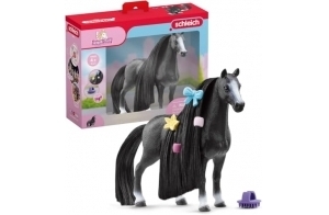 schleich 42620 HORSE CLUB Sofia's Beauties Jument Quarter Horse à coiffer 8 Pièces - Figurine Cheval à La Crinière Brossable avec Accessoires - Cadeau pour Enfants dès 4 Ans et Plus