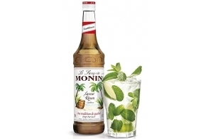 MONIN - Sirop Saveur Rhum pour Cocktail Sans Alcool, Mojito et Pina-Colada - Arômes Naturels - 70cl