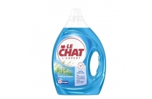 LE CHAT - L'Expert - Souffle de Fraîcheur - Parfum Longue Durée - Sans Conservateurs - 85% d'ingrédients d'origine naturelle - Parfum Hypoallergénique -Efficace à Froid - 44 Lavages