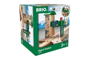 BRIO World - 33674 - Station de Controle et d'Aiguillage - Accessoire pour circuit de train en bois - Action de jeu sans pile - Jouet mixte à partir de 3 ans