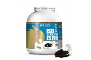 ISO WHEY ZERO 100% Pure Whey Protéine Isolate pour Prise de Masse Musculaire, Assimilable Rapidement, Laboratoire Eric Favre - 1,5 kg Cookies & Cream