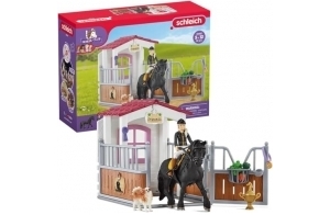 schleich 42437 HORSE CLUB - Box avec Tori et Princess, Extension pour écurie schleich avec 26 éléments inclus dont 1 cheval schleich, coffret figurines pour enfants de 5 ans et plus