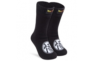 Dragon Ball Z Chaussons Chaussettes Ado Garcon Chaussettes Antidérapantes Idée Cadeau Anime Manga Taille Unique 36-40 (Noir)