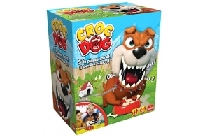 Croc Dog - Jeux de Société pour Enfants dès 4 Ans - Piquez les Os du Croc Dog Avant qu'Il ne se Réveille - Jeu de Rapidité et d'Adresse - Jouez en Famille ou entre Amis - De 2 à 4 joueurs