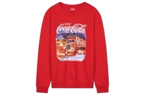 Coca-Cola Pull de Noël Femme, Adultes et Adolescents - Cadeaux Festifs de Noël(Rouge, M)