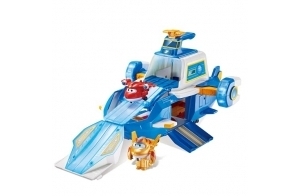 Super Wings Playset SW Aeroport World Aircraft Saison 5 + 2 figurines TAB,Jouet Enfant 2 3 4 5 6 7 8 Ans Garcon Fille