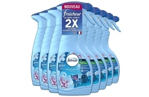 Febreze Désodorisant Textile, Lenor Éveil Printanier, 8x500ML, La Technologie OdourClear Élimine Les Odeurs De Vos Textiles Pour Ne Laisser Qu’un Parfum Frais