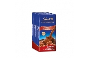 Lindt - Lot de 5 Tablettes MAÎTRE CHOCOLATIER - Chocolat Noir - Extra Fondant, 5x100g