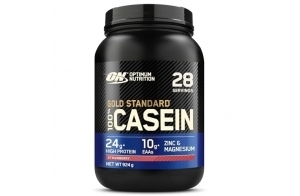 Optimum Nutrition Gold Standard 100% caséine protéine en poudre avec zinc, magnésium et acides aminés, favorise croissance & réparation musculaire de nuit, saveur Délice de Fraise, 28 doses, 924 g