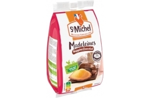 St Michel Madeleines Moelleuses Nappées Au Bon Chocolat en Sachet Individuel, 350g (L'emballage peut varier)