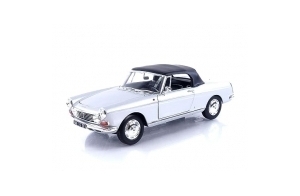 NOREV - Peu 404 Cabriolet - 1967-1/18, Silver