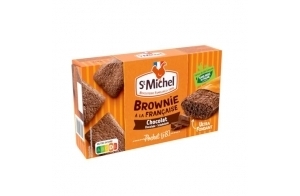 St Michel Mini brownie au chocolat - Les 8 sachets individuels, 240g (L'emballage peut varier)