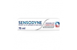 Sensodyne Dentifrice Sensibilité & Gencives Blancheur, 75 ml