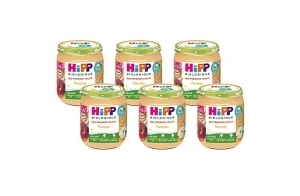 Hipp Biologique Pommes pots 125 g dès 4/6 mois - Lot de 6 0.75 kg