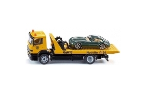 Siku 2712038 ÖAMTC Remorque Autriche, 1:55, Métal,Plastique, Jaune, Fonctions fidèles à l'original, Voiture Jouet à remorquer Incluse