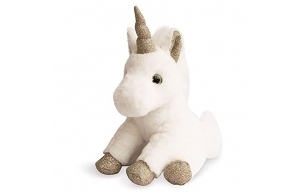 HISTOIRE D'OURS - Peluche Licorne - Blanc & Or - 23 cm - Collection Je rêve ! - Peluche Toute Douce - Idée Cadeau Naissance pour Bébé et Cadeau Anniversaire Enfants - Boite Cadeau - HO2659