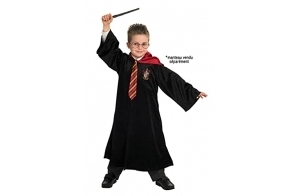 RUBIES - Harry Potter Officiel - Kit d'Accessoires Pour Déguisement Enfant - Taille Unique - 6 ans et Plus - Lunettes, Baguette et Cravate - Pour Halloween, Carnaval, Noël