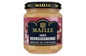 MAILLE - Sauce Bourguignonne Brisures de Châtaigne Bocal 190g