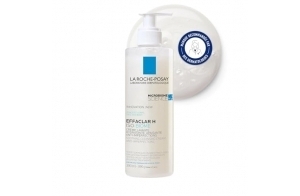 La Roche-Posay, Effaclar H, Iso-Biome, Crème Lavante Anti-Imperfections, Hydrate & Apaise les peaux à tendance acnéique fragilisées par les traitements, 390ml