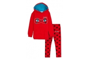 Miraculous Ladybug Sweat à Capuche Long + Leggings 3-4 Ans