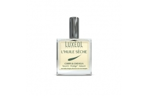 LUXÉOL - Huile Sèche Corps & Cheveux Multi-Usage - Nourrit, Protège, Adoucit - Enrichie En Huile D'Argan, Avocat, Rose Musquée - Fabriqué En France - 100ml