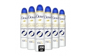 DOVE - Déodorant Femme Original Advanced Care - Spray Anti-transpirant - prend soin des aisselles au quotidien - 72h de protection (lot de 6x200ml)​