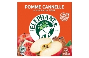 Elephant, Infusion, Goût Pomme, Cannelle et Figue, Certifié Rainforest Alliance, Ingrédients d'Origine 100% Naturelle, 20 Sachets Pyramid