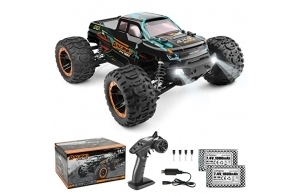 HAIBOXING Voiture Télécommandée 1/16 4WD 2,4 GHz RC Voiture Haute Vitesse 36 km/h Camion Monstre Tout Terrain Chenille Voiture ÉtancheTout-Terrain Buggy Jouet de Passe Temps pour Adultes et Enfants