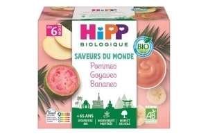 HiPP Biologique Pommes Goyaves Bananes Coupelles 4x100g