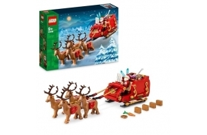 LEGO Le traîneau du Père Noël - Jeu de Construction pour Enfants de 9 Ans et Plus - Décoration de fêtes de Fin d’année - Cadeau de Noël Original pour Filles et garçons 40499